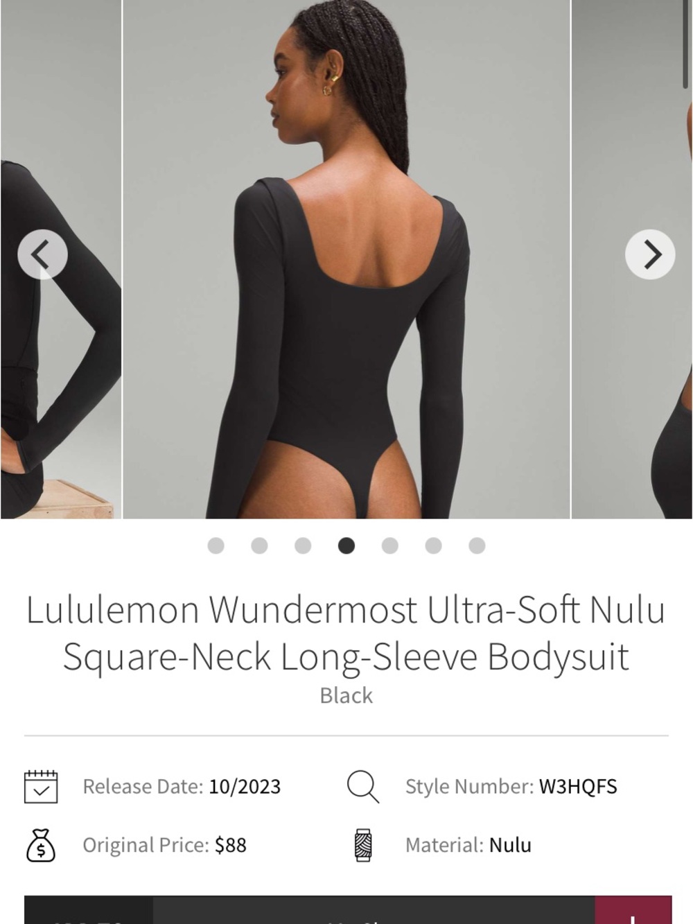 lululemon athletica Wundermost Ultra-Soft Nulu Long-Sleeve Bodysuit - Black